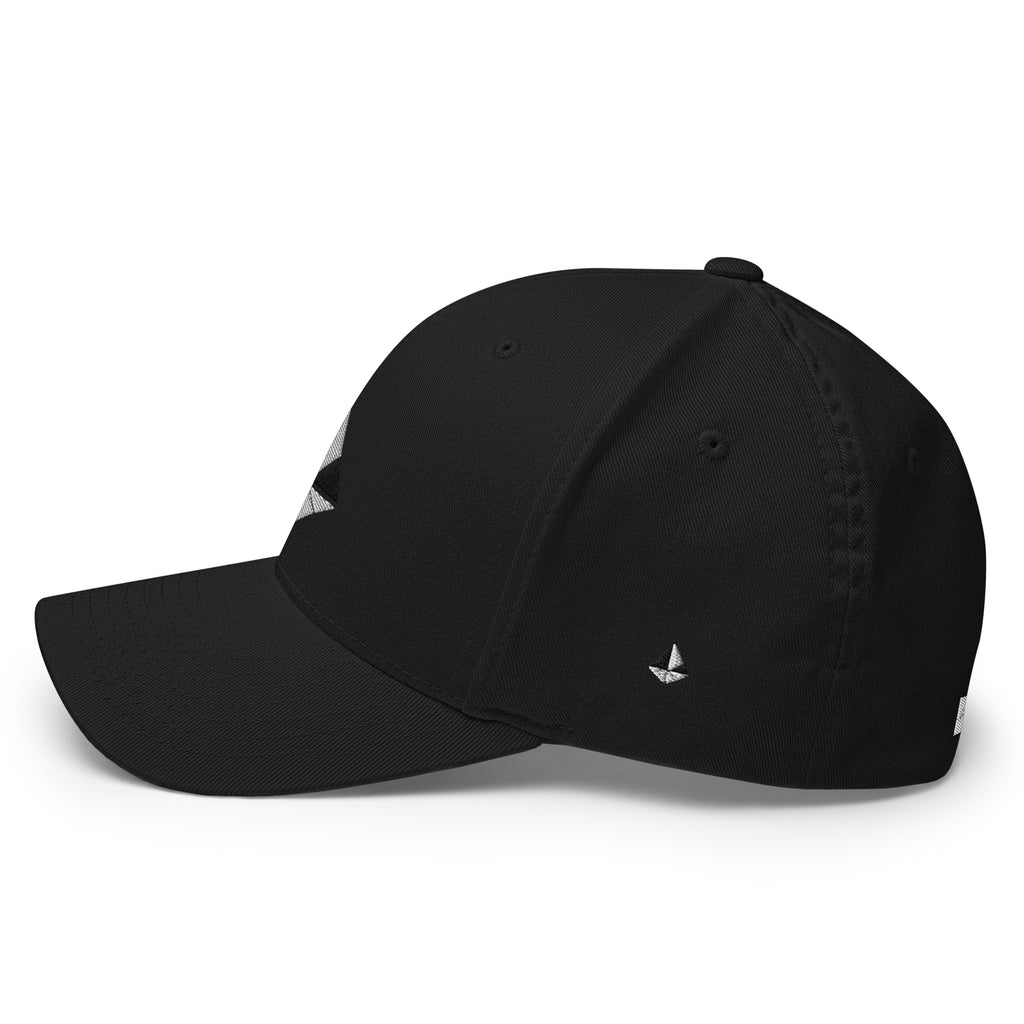 White Pyramid Flex Fit Cap